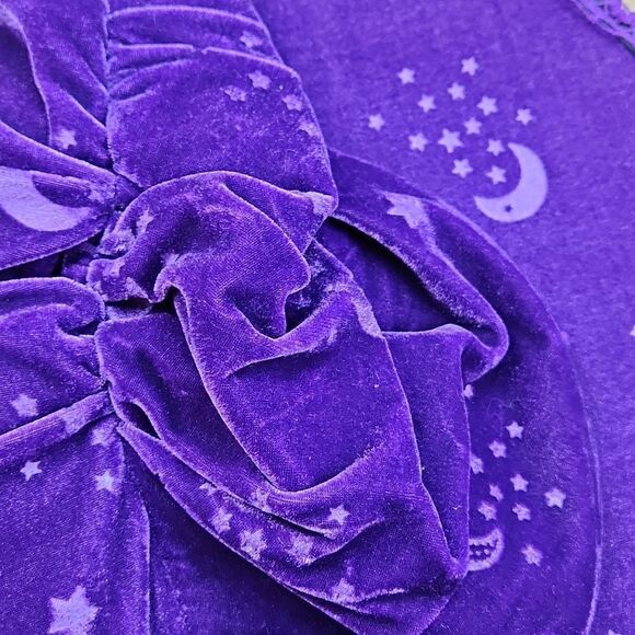 🔸️NWT Purple Velvety Witch Hat - Picture 9 of 10